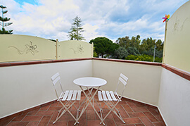 terrazzino singola stanza beb giglio di mare
